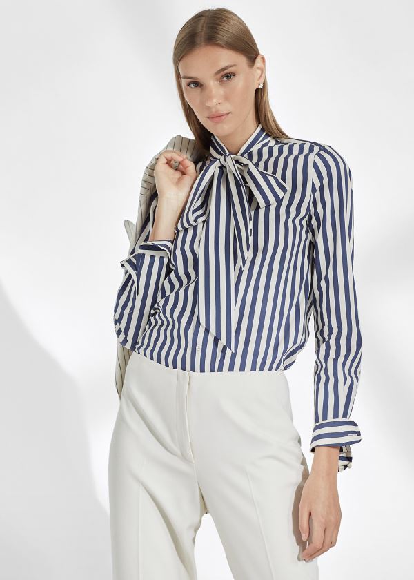 Camisa Ralph Lauren Alejandra Striped Mulher 17469-PZFN